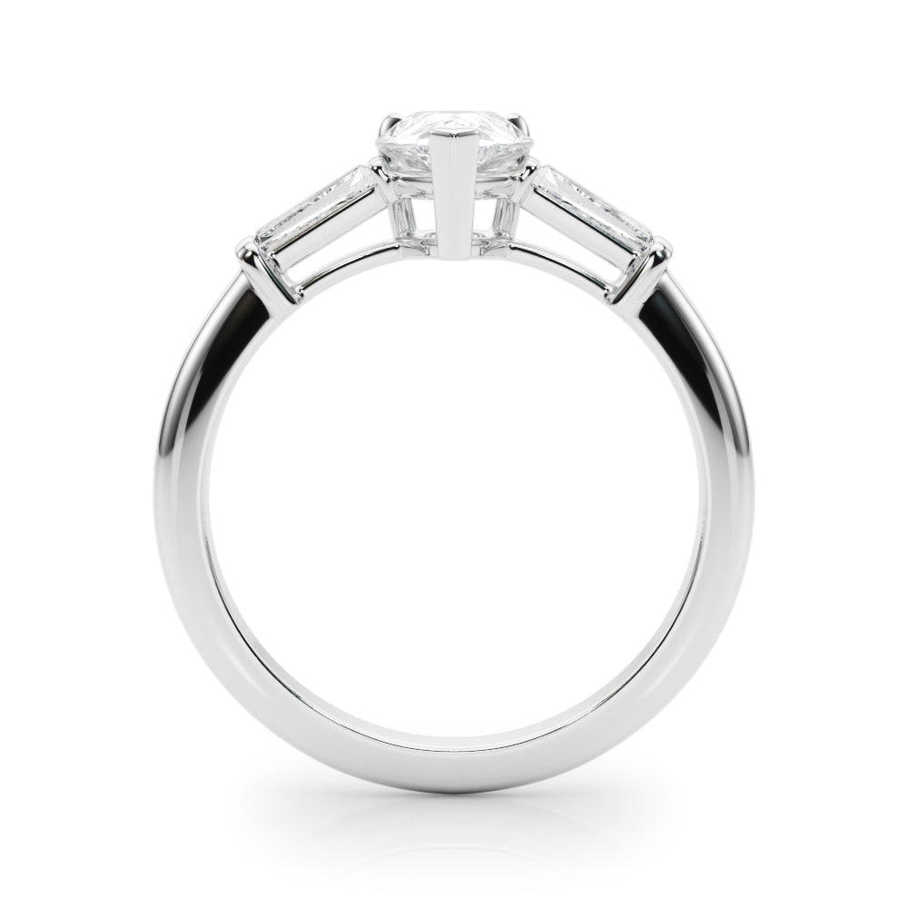 Taper Baguette Diamond Engagement Ring