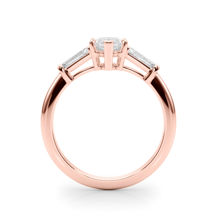 Rose Gold Marquise Diamond Ring 0.69ctw
