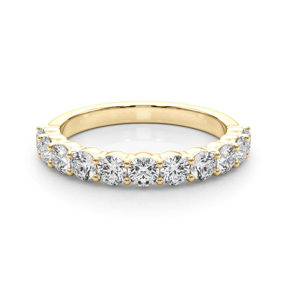 18K Yellow Gold 1 CT Diamond Wedding Band