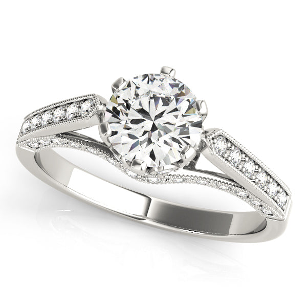 ENGAGEMENT RINGS SINGLE ROW PRONG SET