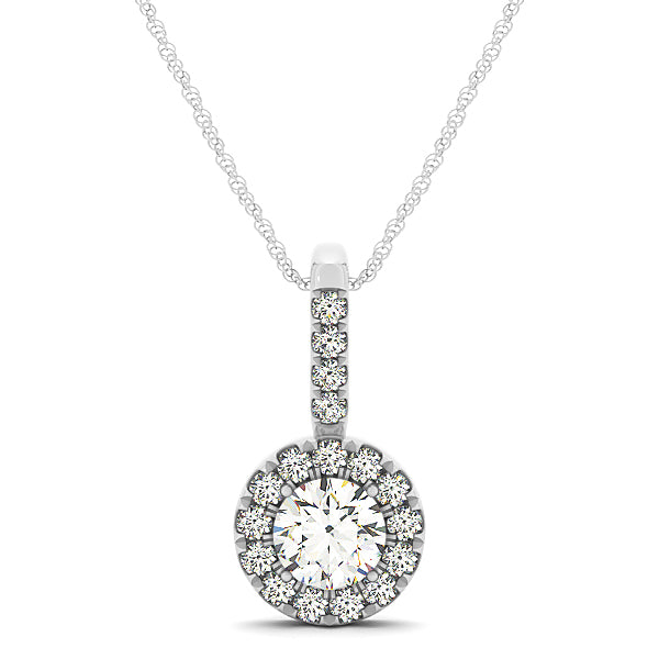 Halo Diamond Pendant