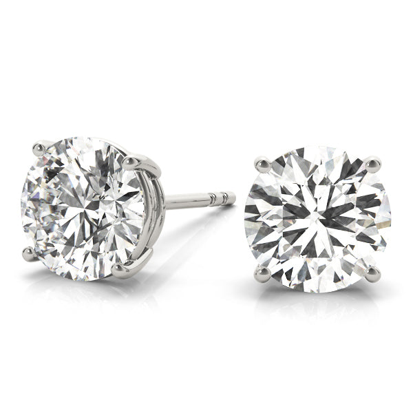 0.05CT Lab Diamond White Gold Stud Earrings